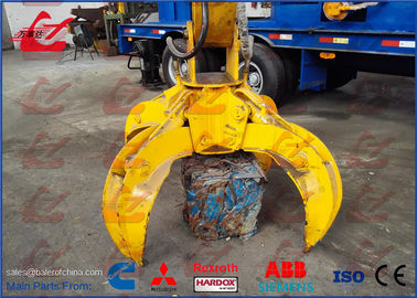 Portable Waste Steel Scrap Baler Logger, Badan Mobil Kendali Otomatis Mesin Baler Hidrolik