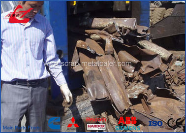 Hydraulic Shear Baler Scrap Metal Baling Shear 3m Chamber 74kW Electric Motor Drive